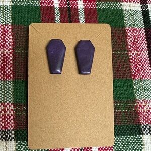 Source Unknown Purple Earrings